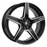 Alu kola Racing Line A5274, 18x8 10x105 ET35, černá matná + leštění