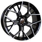 Alu kola Racing Line A5602, 19x9 5x112 ET37, černá + leštění