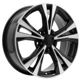 Alu kola Racing Line A5832, 18x7 5x114.3 ET40, černá + leštění