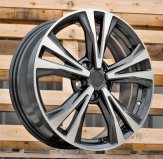 Alu kola Racing Line A5832, 18x7 5x114.3 ET45, šedivá + leštění