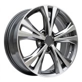 Alu kola Racing Line A5832, 18x7 5x114.3 ET45, šedivá + leštění