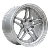 Alu kola Racing Line A5863, 17x9.5 5x120 ET20, stříbrná + leštěný límec