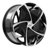 Alu kola Racing Line A5901, 19x8 5x114.3 ET50, černá + leštění