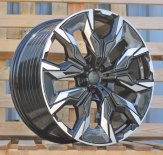 Alu kola Racing Line A5915, 21x8.5 5x112 ET32, černá + leštění (zátěžová)
