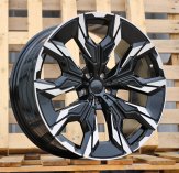 Alu kola Racing Line A5915, 21x8.5 5x112 ET32, černá + leštění (zátěžová)