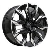 Alu kola Racing Line A5915, 21x8.5 5x112 ET32, černá + leštění (zátěžová)