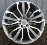 Alu kola Racing Line B1027, 21x9.5 5x120 ET49, šedivá + leštění