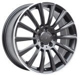 Alu kola Racing Line B1048, 18x7.5 5x112 ET44, černá + leštěný límec
