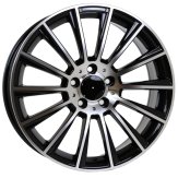 Alu kola Racing Line B1048, 19x8.5 5x112 ET43, černá + leštění (zátěžová)