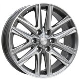 Alu kola Racing Line B1078, 20x8.5 6x139.7 ET25, stříbrná + leštění