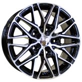 Alu kola Racing Line B1262, 18x8 5x120 ET50, černá + leštění (zátěžová)