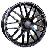 Alu kola Racing Line B1268, 17x7.5 5x112 ET40, černá matná + leštěný límec