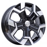 Alu kola Racing Line B1407, 15x6 4x100 ET40, černá + leštění