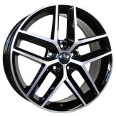 Alu kola Racing Line B1426, 18x7.5 5x112 ET51, černá + leštění