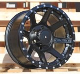 Alu kola Racing Line B1494, 16x8.5 6x139.7 ET-12, černá matná (zátěžová)