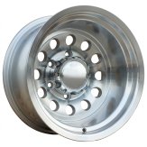 Alu kola Racing Line B1495, 15x12 6x139.7 ET-72, stříbrná + leštění