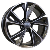 Alu kola Racing Line B1566, 18x8 5x112 ET31, šedivá + leštění