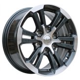 Alu kola Racing Line B1649, 17x7.5 6x139.7 ET38, šedivá + leštění (zátěžová)