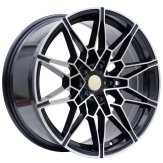 Alu kola Racing Line B1674, 19x9 5x112 ET40, černá + leštění