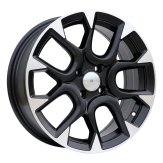 Alu kola Racing Line B1675, 16x6.5 4x98 ET35, černá matná + leštění