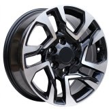 Alu kola Racing Line B1704, 17x7.5 6x139.7 ET25, černá + leštění (zátěžová)