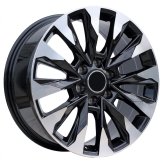 Alu kola Racing Line B1734, 20x8.5 5x150 ET50, černá + leštění (zátěžová)