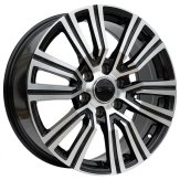 Alu kola Racing Line B1754, 22x9 5x150 ET45, černá + leštění (zátěžová)