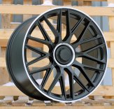 Alu kola Racing Line B1766, 19x8.5 5x112 ET38, černá matná + leštěný límec