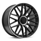Alu kola Racing Line B1766, 19x8.5 5x112 ET38, černá matná + leštěný límec