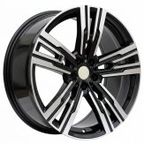 Alu kola Racing Line B1831, 21x10 5x112 ET41, černá + leštění