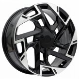 Alu kola Racing Line B1927, 18x7.5 5x114.3 ET51, černá + leštění
