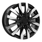 Alu kola Racing Line B3023, 16x6.5 6x130 ET54, černá + leštění (zátěžová)
