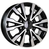 Alu kola Racing Line B3025, 16x6.5 6x120 ET50, černá + leštění (zátěžová)