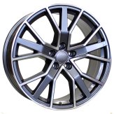 Alu kola Racing Line B5131, 21x9.5 5x130 ET45, šedivá + leštění
