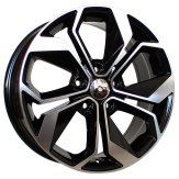 Alu kola Racing Line B5168, 18x7.5 5x114.3 ET40, černá + leštění