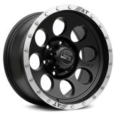 Alu kola Racing Line B5187, 16x8.5 6x139.7 ET-15, černá matná + leštěný límec (zátěžová)