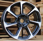 Alu kola Racing Line B5213, 20x8.5 5x112 ET38, černá + leštění