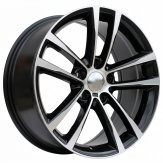 Alu kola Racing Line B5229, 17x8 5x120 ET34, černá + leštění