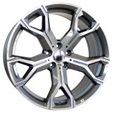 Alu kola Racing Line B5498, 20x9 5x112 ET35, šedivá + leštění