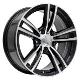 Alu kola Racing Line B5739, 17x8 5x120 ET34, černá + leštění