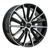 Alu kola Racing Line B5809, 17x7 5x114.3 ET45, černá + leštění