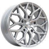 Alu kola Racing Line B5812, 18x8 5x160 ET50, stříbrná + leštění (zátěžová)
