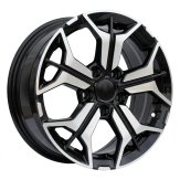 Alu kola Racing Line B5846, 16x6.5 5x114.3 ET40, černá + leštění