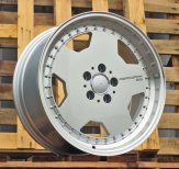 Alu kola Racing Line B5852, 18x8 5x112 ET35, stříbrná + leštěný límec