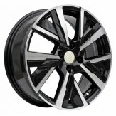 Alu kola Racing Line B5906, 16x6.5 5x108 ET40, černá + leštění