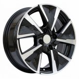 Alu kola Racing Line B5906F, 17x7 4x108 ET32, černá + leštění