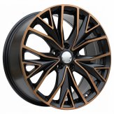 Alu kola Racing Line B5922, 19x8 5x112 ET45, černá matná + měděná barva leštění