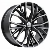 Alu kola Racing Line B5922, 19x8 5x112 ET49, černá matná + leštění