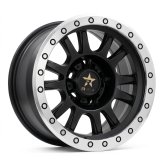 Alu kola Racing Line B5944, 16x8 5x139.7 ET-12, černá matná + leštěný límec (zátěžová)