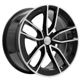 Alu kola Racing Line B5949, 22x11.5 5x112 ET53, černá + leštění (zátěžová)
